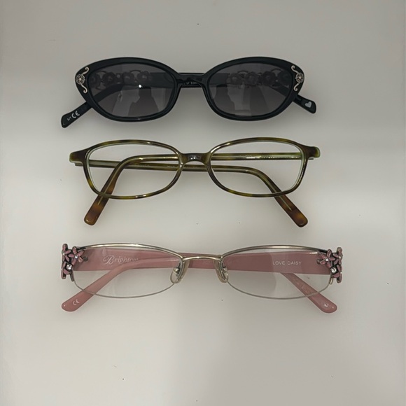 Lot of 10 pairs of designer eyeglasses frames for parts or repair Coach Brighton - Picture 5 of 8